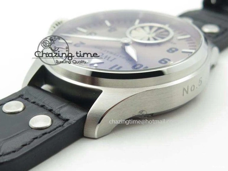 MIROTIME 0312 Compact Big Pilot “Markus Buhler” IW5003 Turbine V6F Best Edition Grey Dial On Leather Strap A 7314